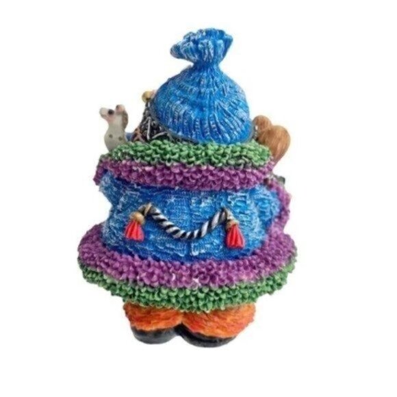 Crinkle Claus Scandinavian Santa 4" Figure 1995 Christmas Decoration Decor - Picture 2 of 14